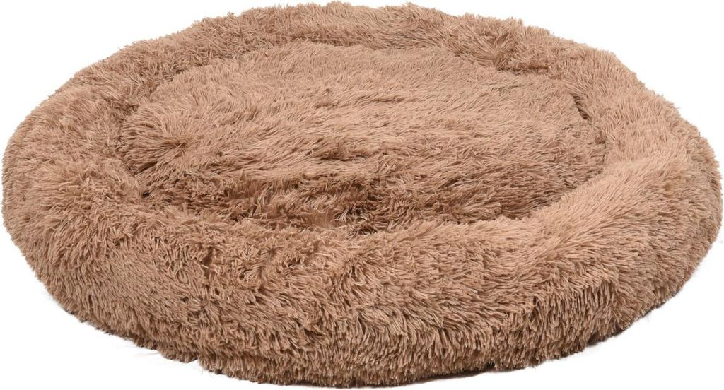Flamingo Hundebett Krems rund mokka, Maße: 90 cm