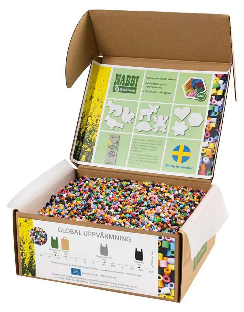 NABBI BioBeads Perles à Repasser Médium Couleurs Standard - 55000 pcs