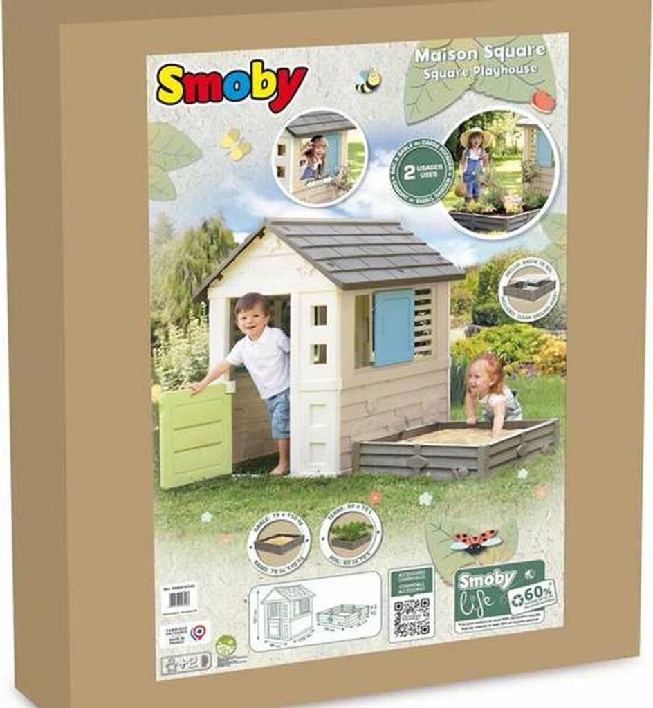 Smoby Life Maison de jeu Square avec bac à sable Image du produit 