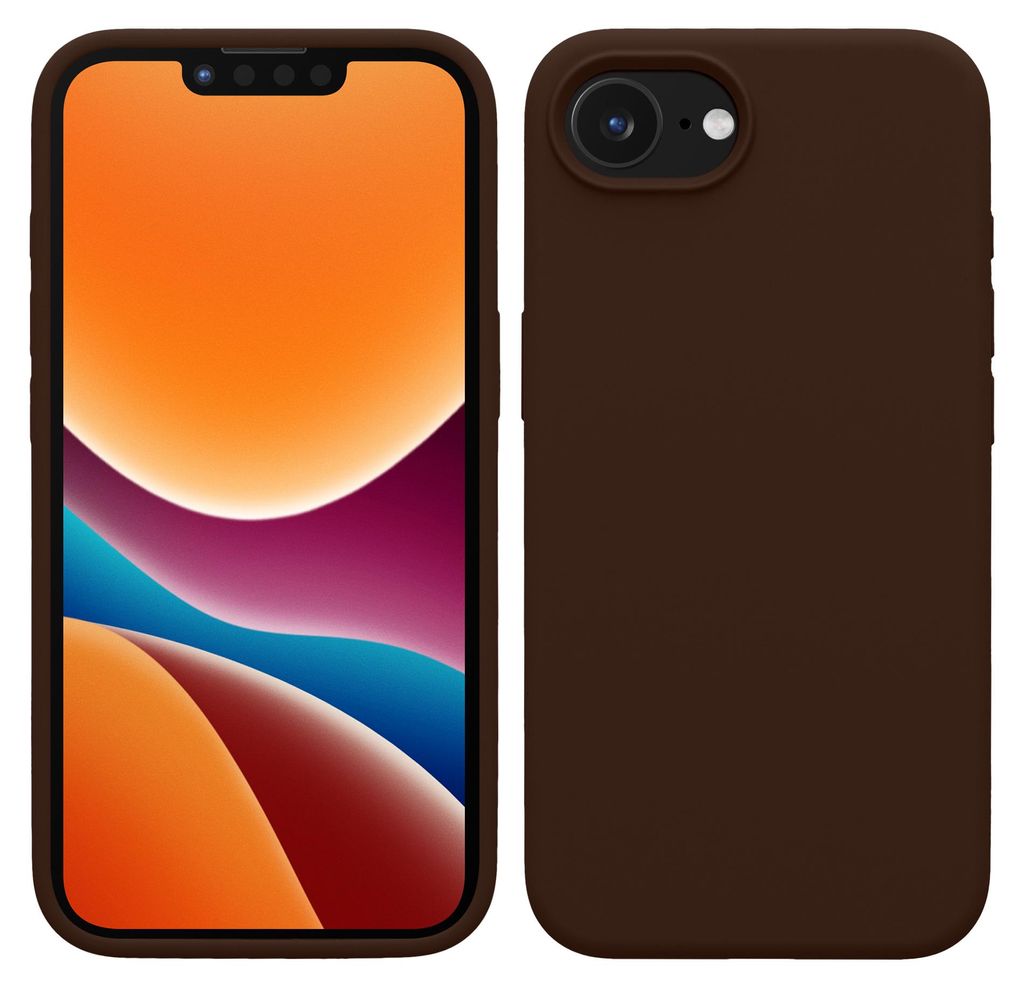 kwmobile Handyhülle für Apple iPhone 17e / iPhone 16e Hülle - Case Silikon - Kabelloses Laden - Schutzhülle Cover in Chocolate