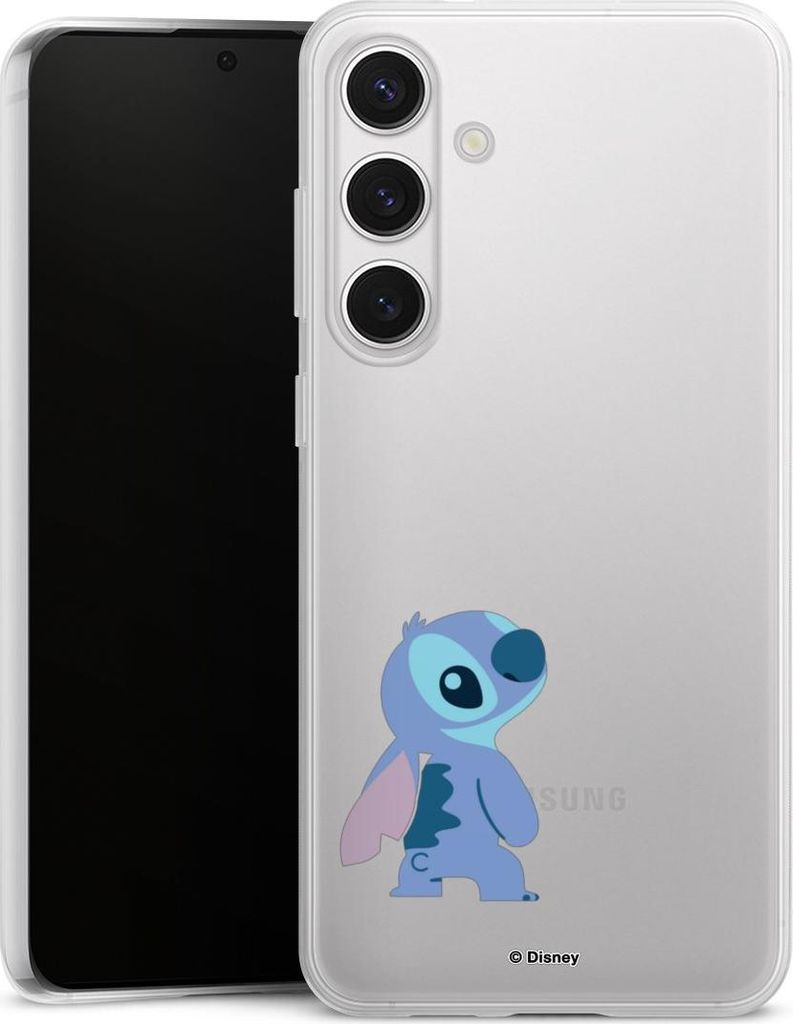 DeinDesign Slim Hülle für Samsung Galaxy S24+ Silikon Case Ultra Dünn Handyhülle Disney Fanartikel Lilo & Stitch