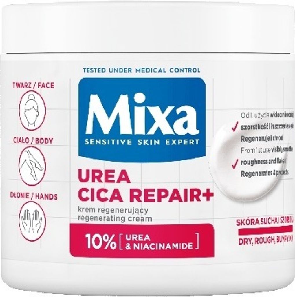 Mixa Urea Cica Repair+ regenerierende Creme Renewing Cream 400 ml