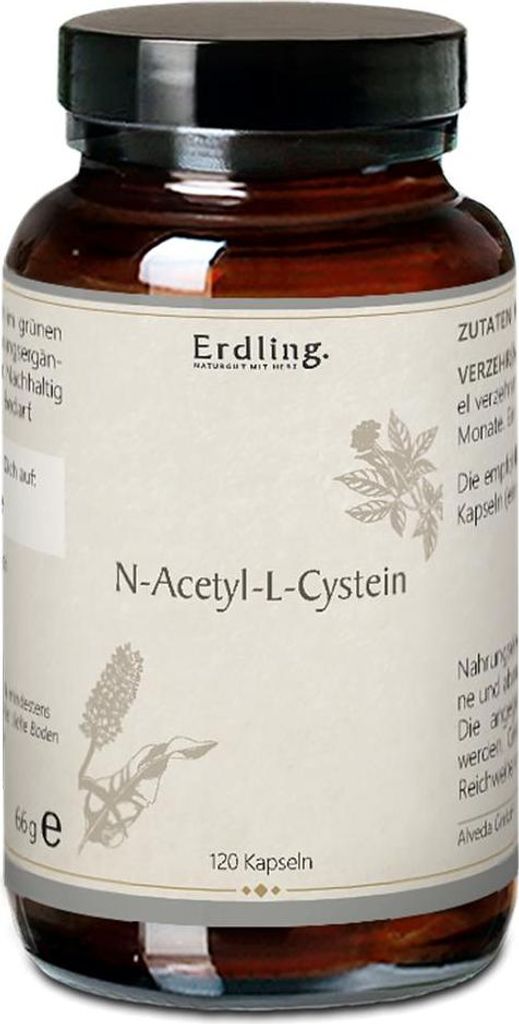 Nac N-Acetyl-L-Cystein vegetarisch Kapseln Erdling 120 St