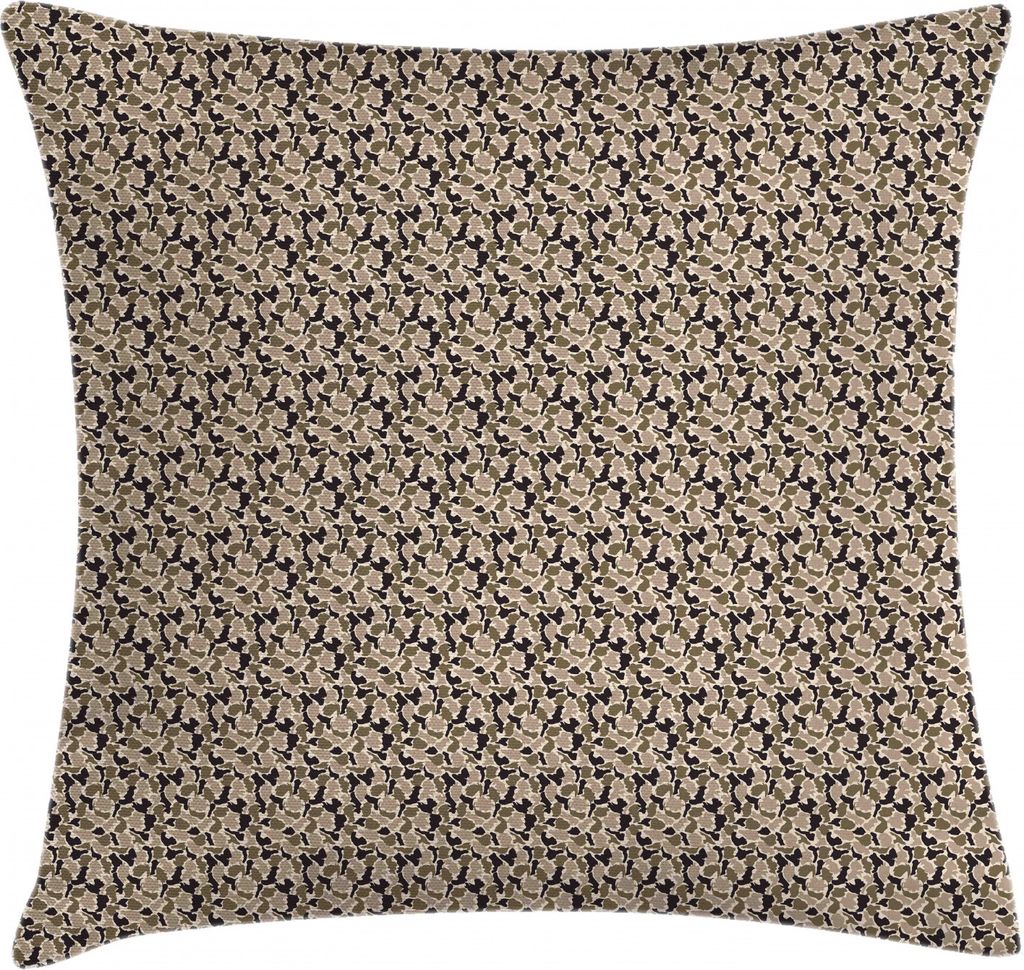 ABAKUHAUS Tarnen Kissenbezug, Spots in Erdtönen, Wasser und Schmutz resistent Waschbar Beidseitiger Druck mit Reißverschluß, 60 x 60 cm, Warm Ta...