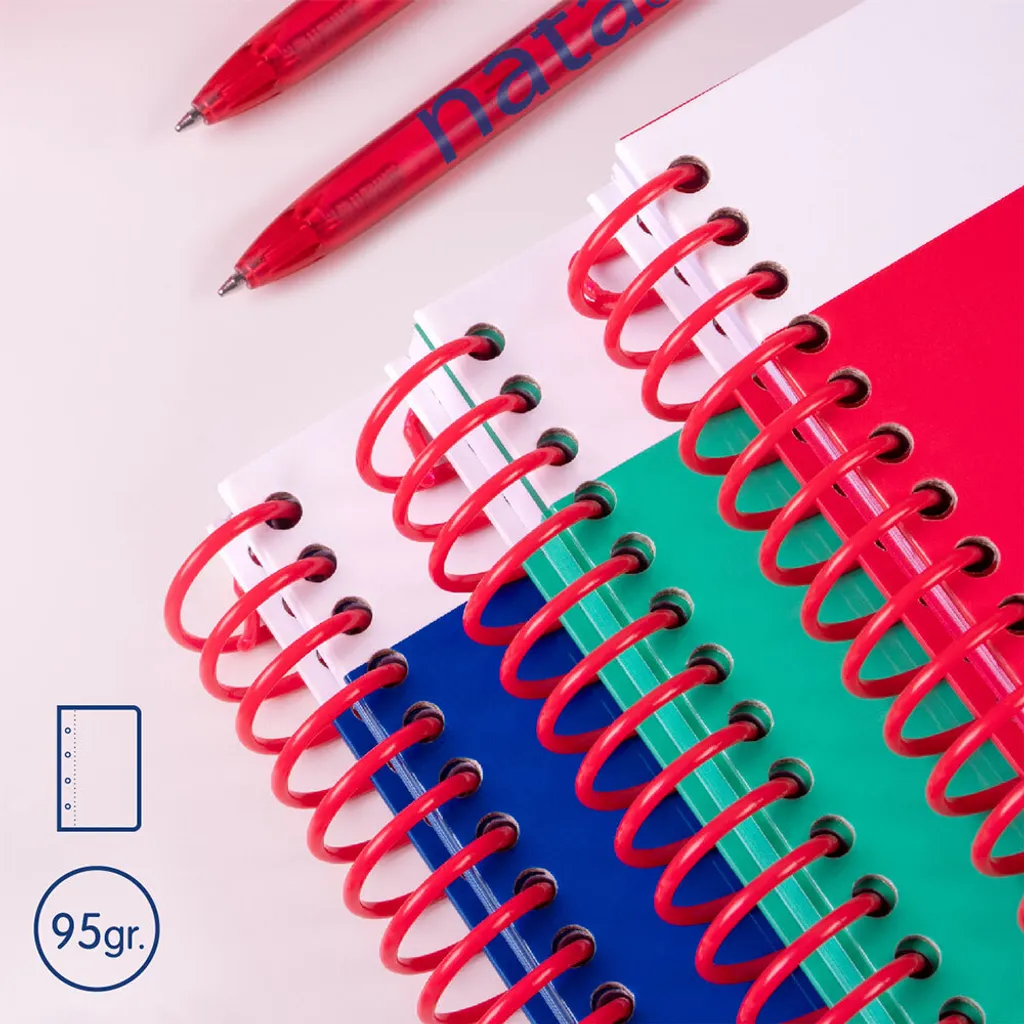 Bloc-notes A4 Milan Nata Couverture Rigide Transparente 80 Feuilles - 4