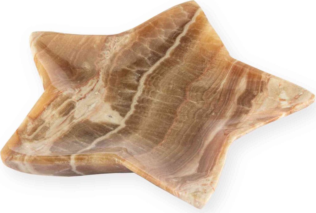 Marokkanische Aragonit Sternschale 11,5cm – Sternschale für Schmuck und Deko
