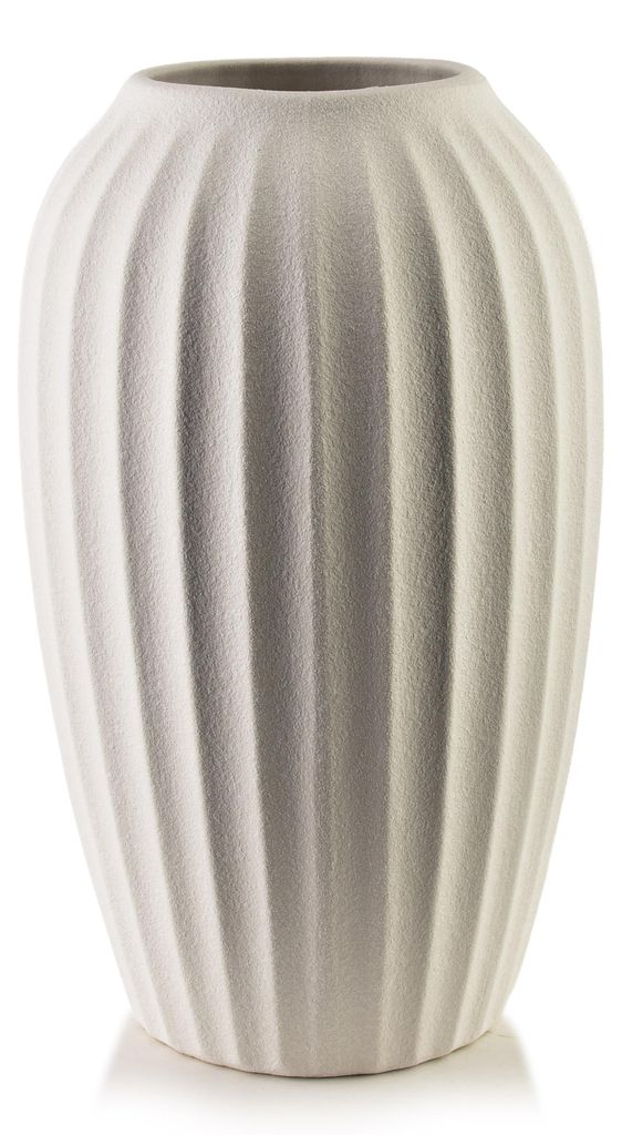Vase aus Polyresin MONDEX Manon 15 x 12 x 30 cm Beige 1 Stk.