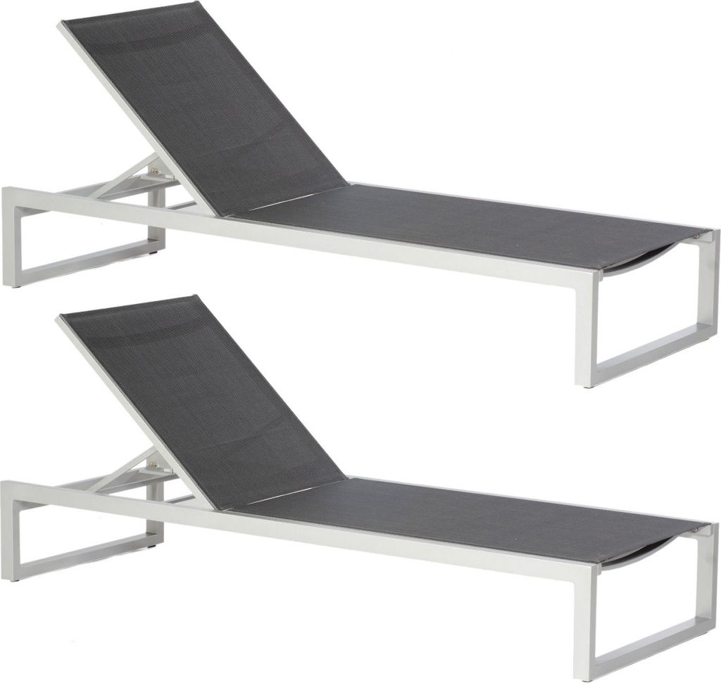 Sonnenpartner Argos 2er Set Sonnenliegen Gartenliege Produktbild 