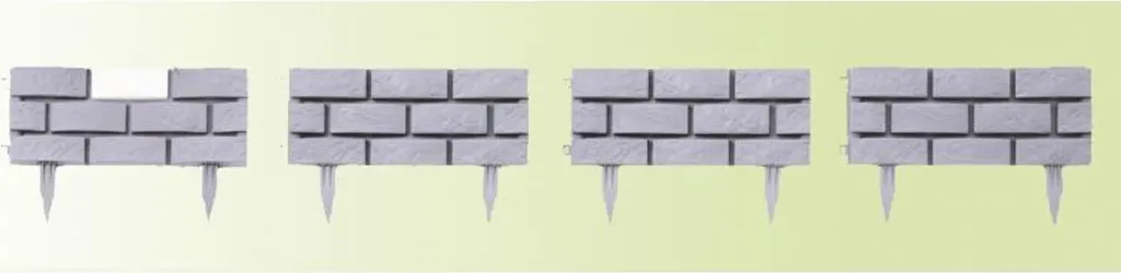 Bordure de tonte lumineuse pour jardin clôture de parterre à piquer 6x