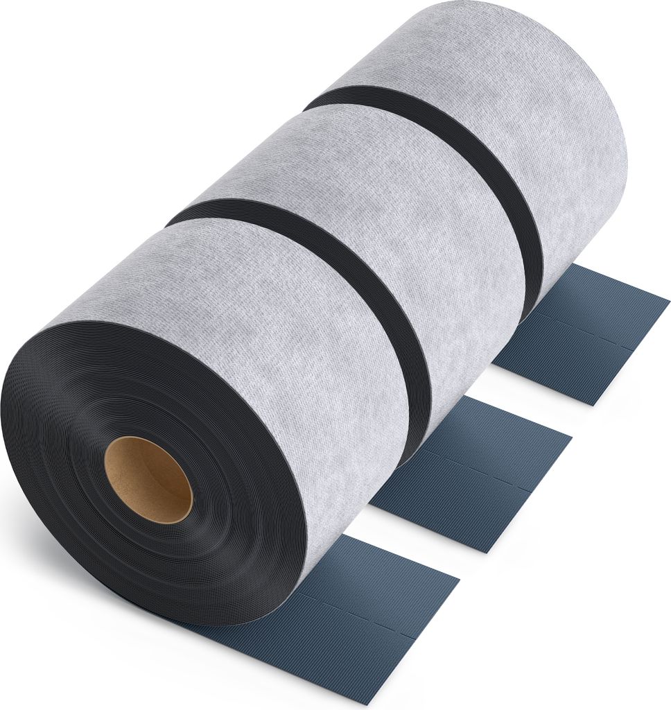 Isolbau Butylband - 60m - Selbstklebendes Butyl-Klebeband - Elastisches Butyl-Dichtband, Wasserdichte Abdichtungsband, Reparaturband