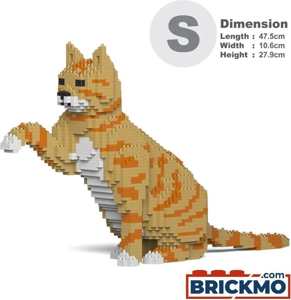 Chat JEKCA Bricks 04S-M01 ST19CA04-M01 Bloc de Construction Chat Assis