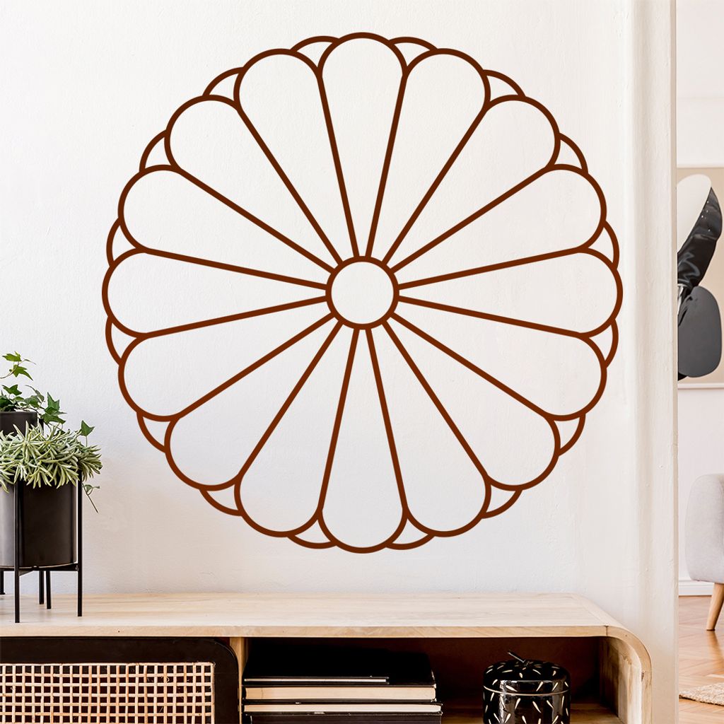 Japan Wappen Wandtattoo Wandaufkleber Wall Sticker - Dekoration, Küche, Wohnzimmer, Schlafzimmer, Badezimmer
