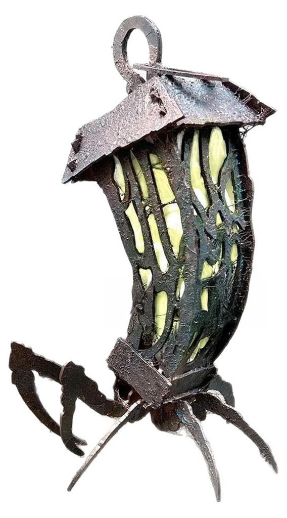 1/2 Stück Halloween-Spinnenkerzenhalter, gotischer Vintage-Metall-Spinnenlaternenhalter, Heim- oder Bürodekoration, Ornament