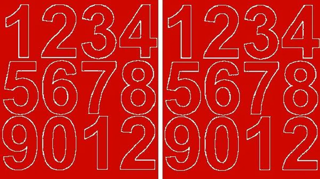 Numeri Racing Adesivi Rossi 7 cm: Sticker per Moto e Sport