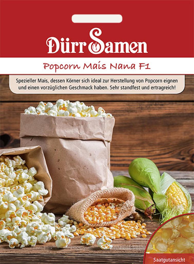 Dürr-Samen - Popcorn Mais Nana F1 - Saatgut - 4281