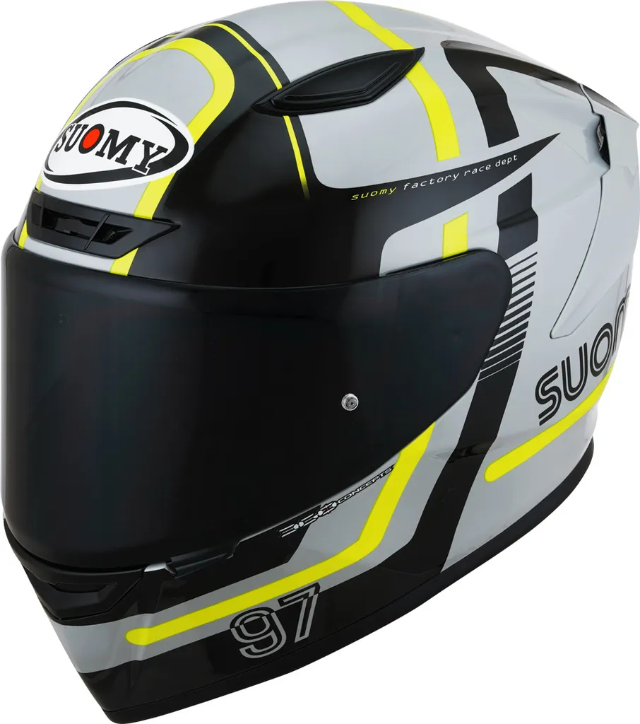 Casque Moto Intégral Suomy Track-1 2023 Racing en Fibre Taille 59-60