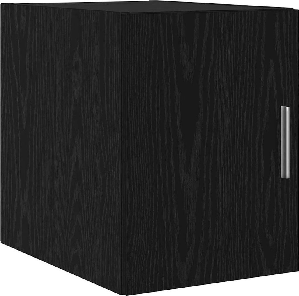 Wandschrank Schwarz Eichen-Optik 30 x 42,5 x 39,5 cm