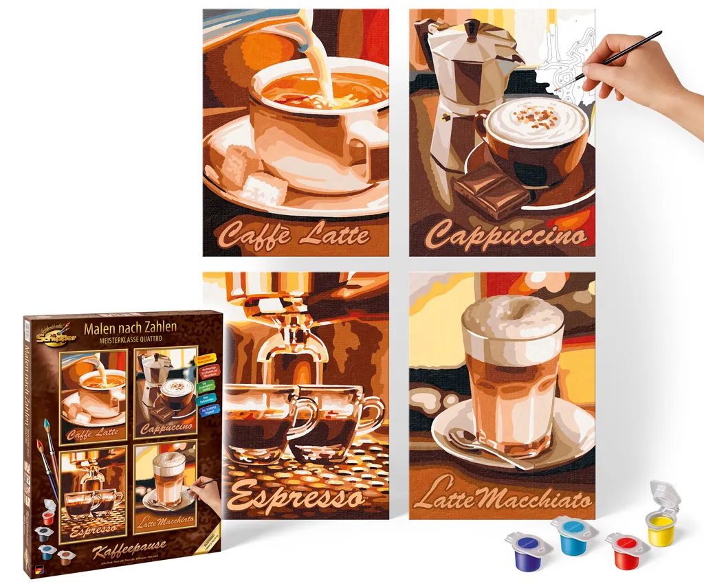 Peinture par numéros Noris Pause café Quattro kit créatif 609340553