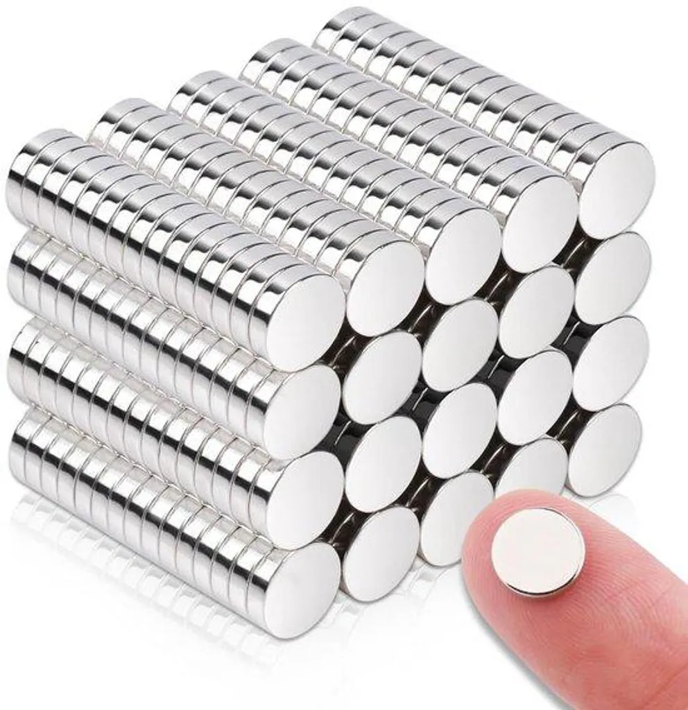 Mini aimants néodyme ronds ultra puissants 8x2 mm pour photos - 300 pcs