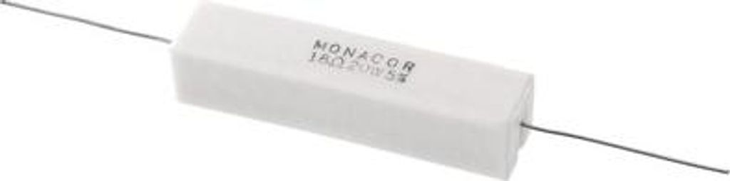 MONACOR LSR-180/20 Hochlast-Zementwiderstand, 18 Ω, 20 Watt