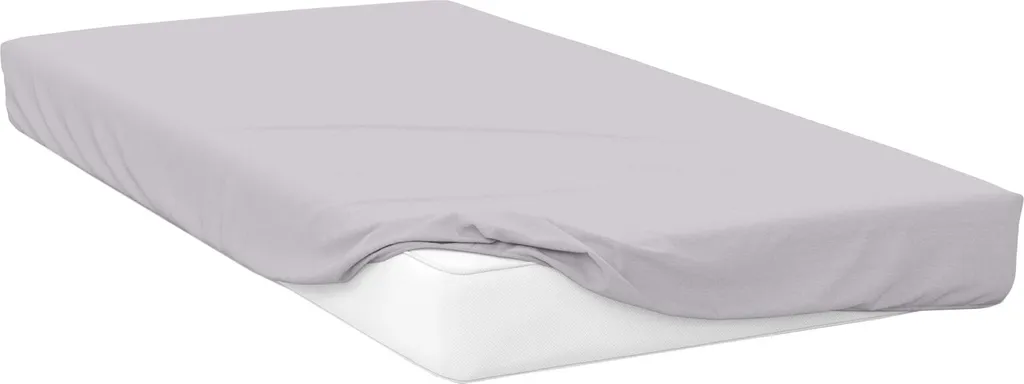 Drap-housse bonnet extra profond Superking Gris Nuage mélange coton