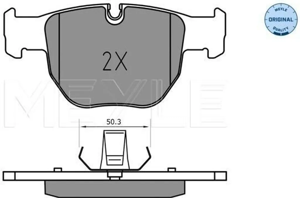 Plaquettes de frein avant MEYLE 025 233 9719 pour Range Rover III L322
