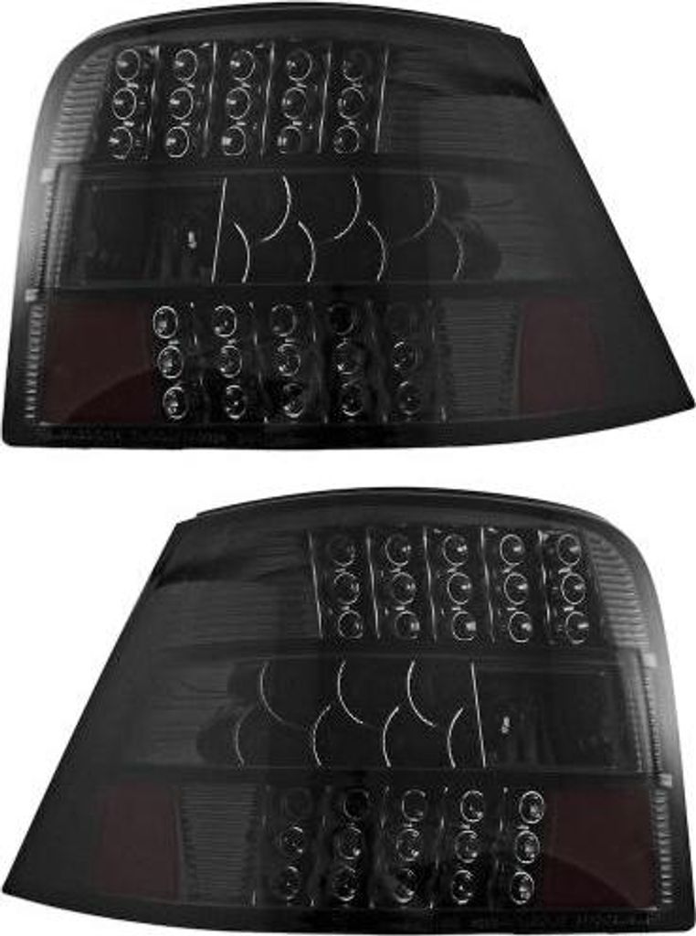 SET LED Rückleuchten Heckleuchten Schwarz Smoke IV Rücklichter für VW Golf 4 97-