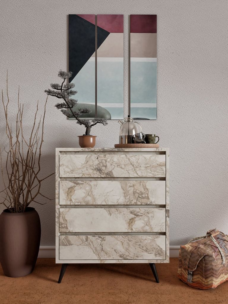 Skye Decor, Suvera - Ephesus Marble, Kommoden, Ephesus-Marmor, 70 x 86 x 40 cm