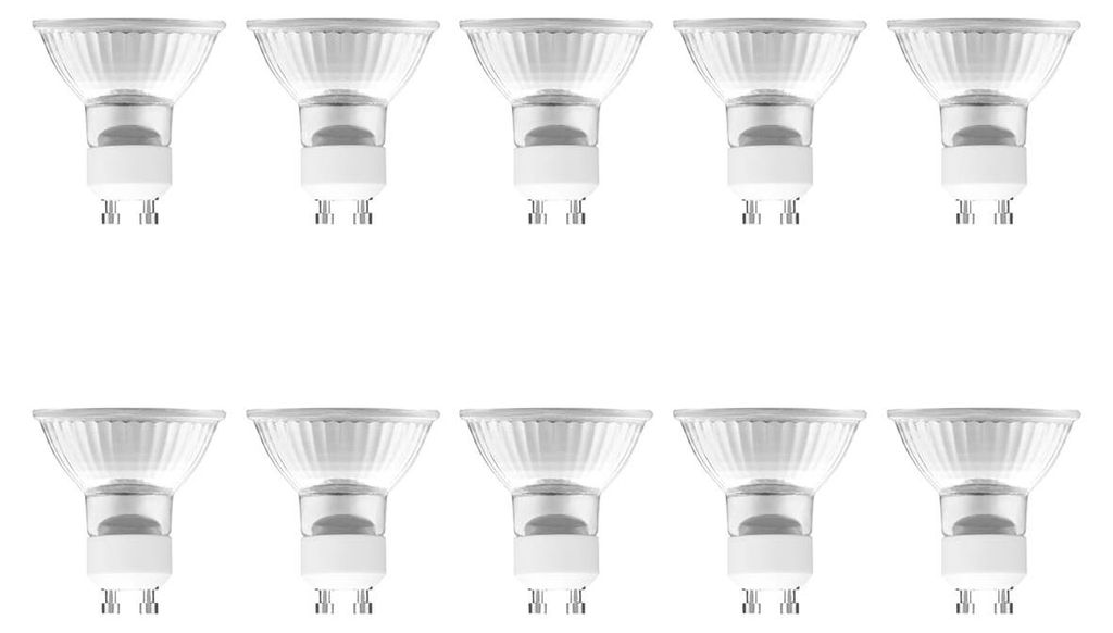 Modee GU10 Halogenlampe, dimmbar, 28 W, - 350 lm - 2700 K - Warmweiß - -Halogenstrahler - 10 Stück