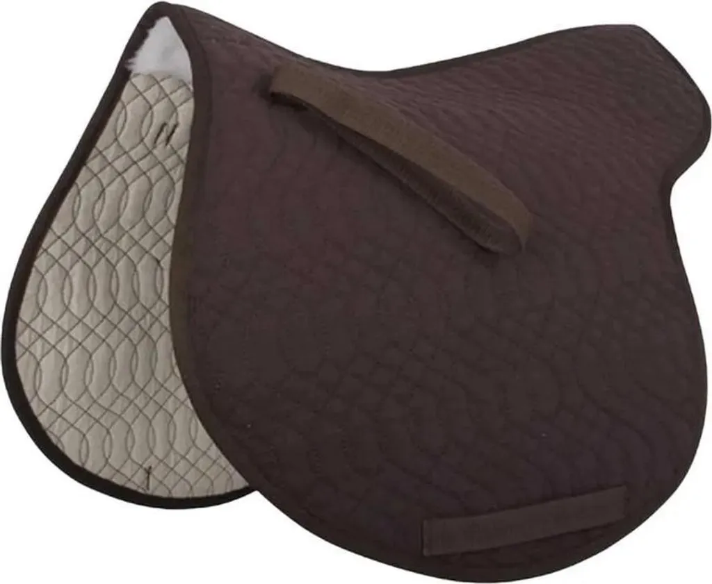 Tapis de selle Marron Full Hunter Claude T.de.t - Coupe Ergonomique