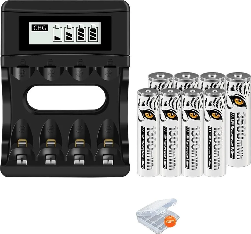 Piles rechargeables pour manette et jouet AA AAA Lithium avec chargeur USB