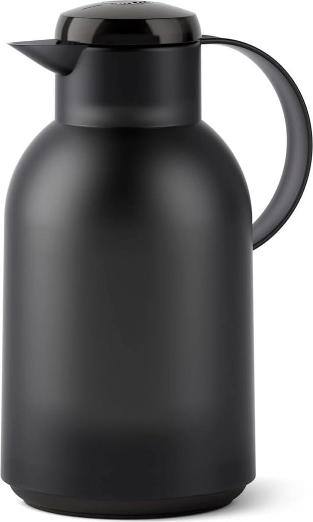Samba Thermoskanne 1,5 Liter Quick Press Verschluss 12 Stunden heiß und 24 Stunden kalt Translucent/Schwarz