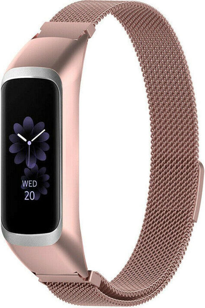 Strap-it Milanese Armband - Kompatibel mit Samsung Galaxy Fit 2 Armband Edelstahl Armband mit Magnetverschluss - Ersatzarmband - Hochwertiges Mater...