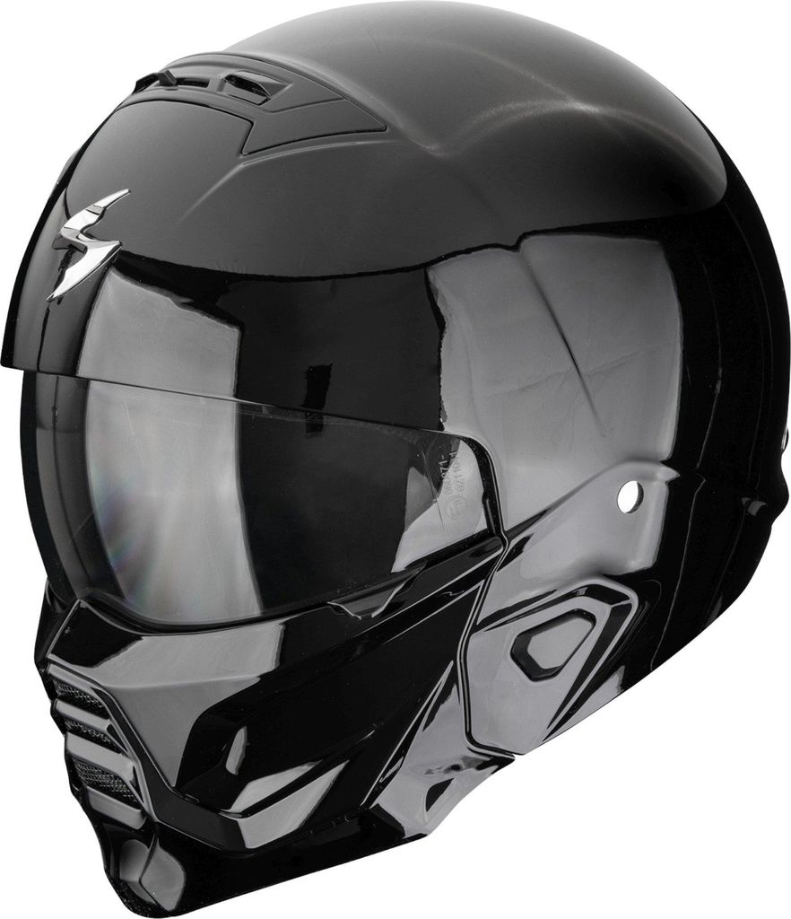 Scorpion EXO-Combat II Jethelm, schwarz, M (57/58)