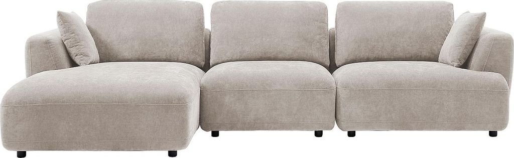 Ecksofa - Ecke links - Stoff - Beige - TINDRALO