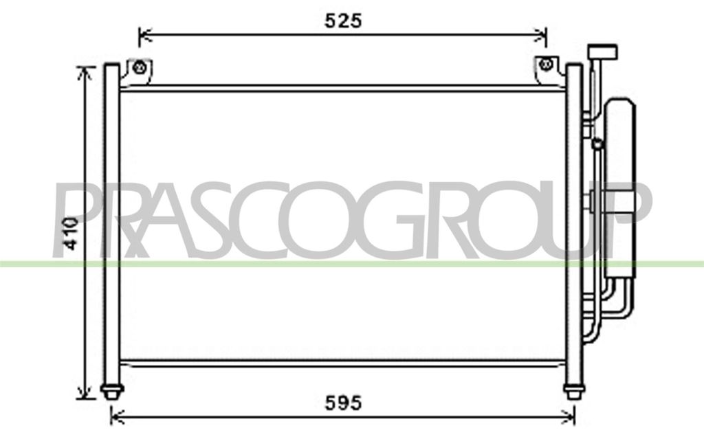 PRASCO MZ309C001 Kondensator Klimaanlage Klimakondensator für MAZDA 2 Schrägheck (DE, DH3) +Trockner