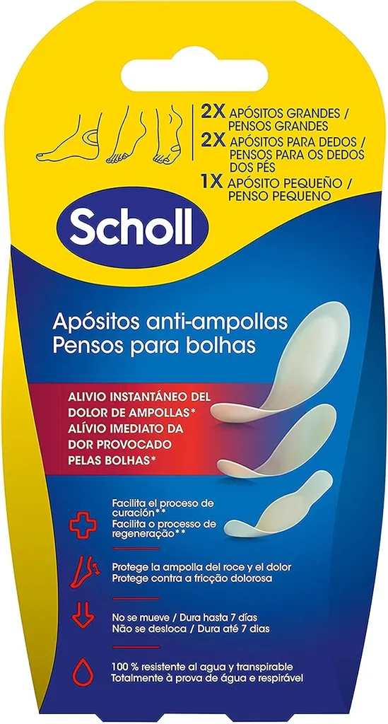 Scholl Bendaggi Anti-Blister 5 pz - Trattamento Idrocolloidale Piedi