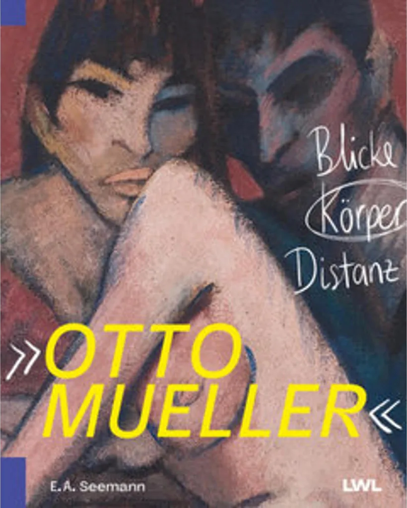 Cadre Otto Mueller grand format antireflet pour mur blanc sans vie