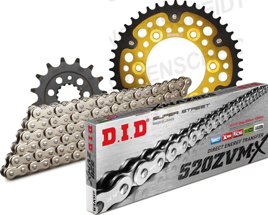 DID Kit Stealth (gold) Kompatibel mit DUCATI 620 Monster Dark i.e.... 15-46-106 DID520ZVM-X(S&S) Niet