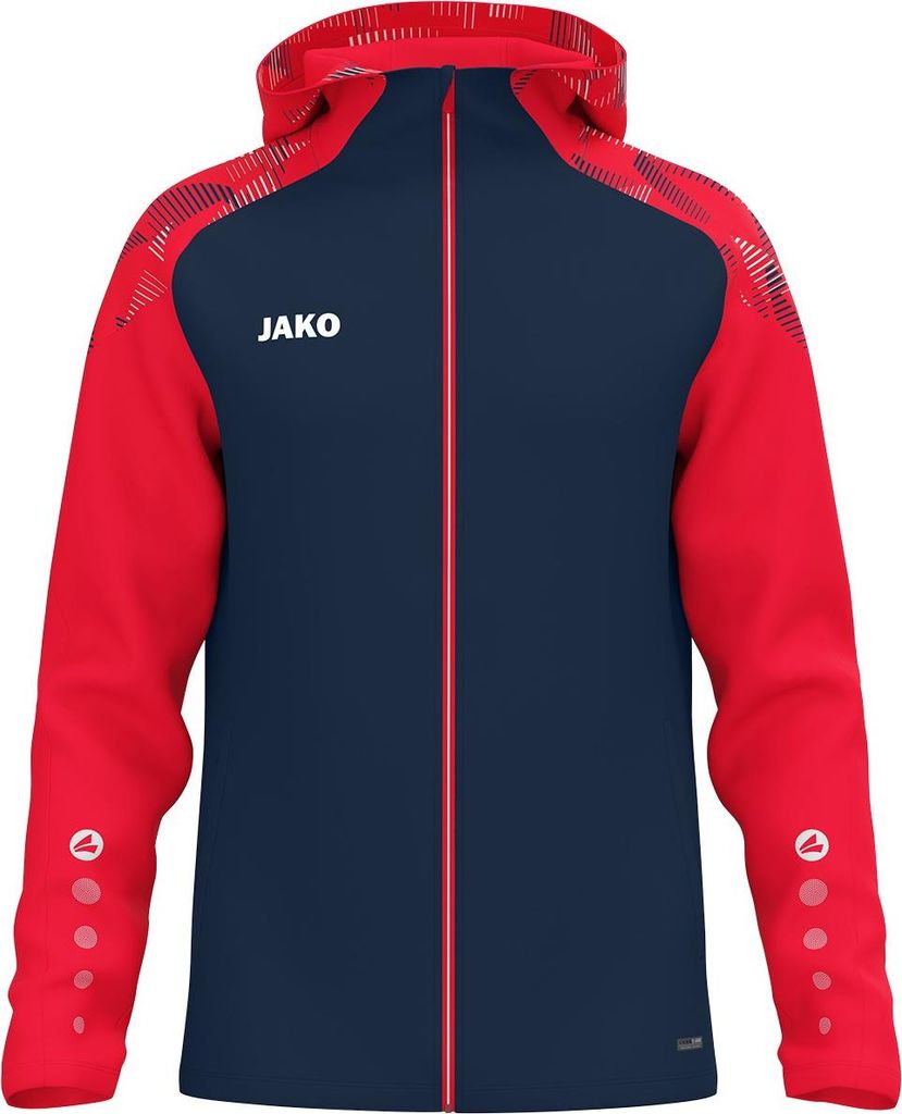Jako Kapuzenjacke Sonic - marine/rot, Größe:140