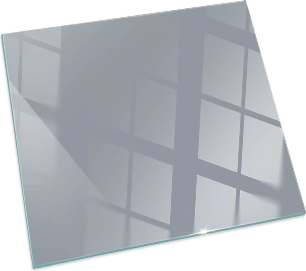 Farbe Grau – Glasbodenplatte für – Kaminofen – Kaminplatte Glas – Schutzglas – Funkenschutzplatte –Glasbodenplatte Feuerfeste – Hitz...