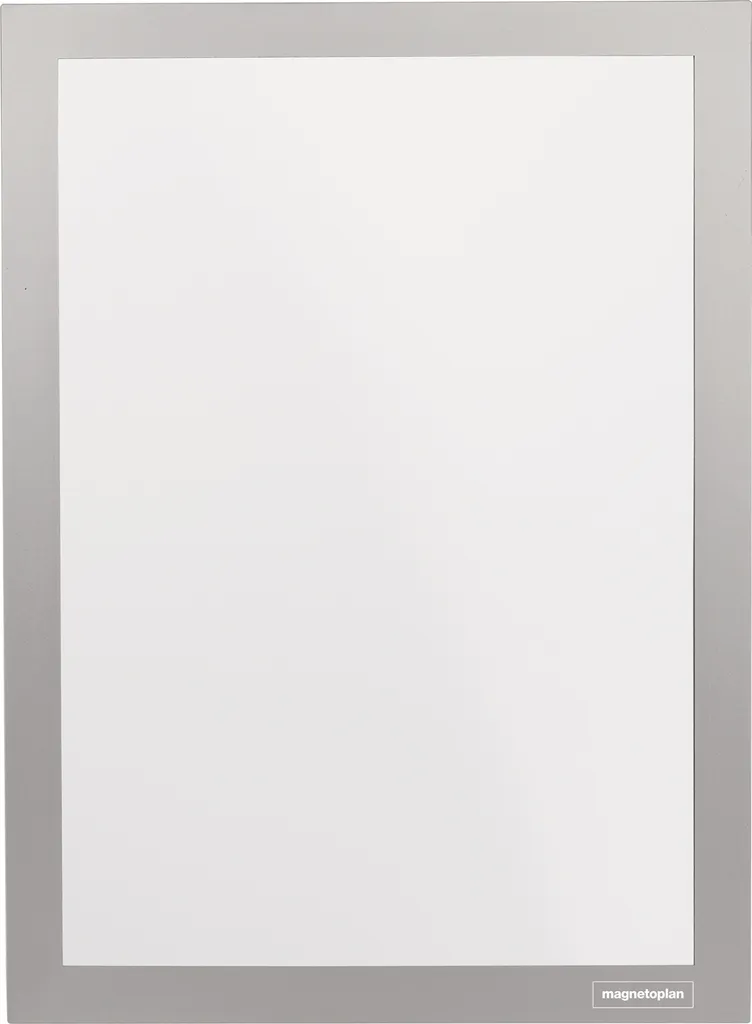 Fini les Affiches Qui Tombent ! Cadre Magnétique Autocollant A3 Argent x2