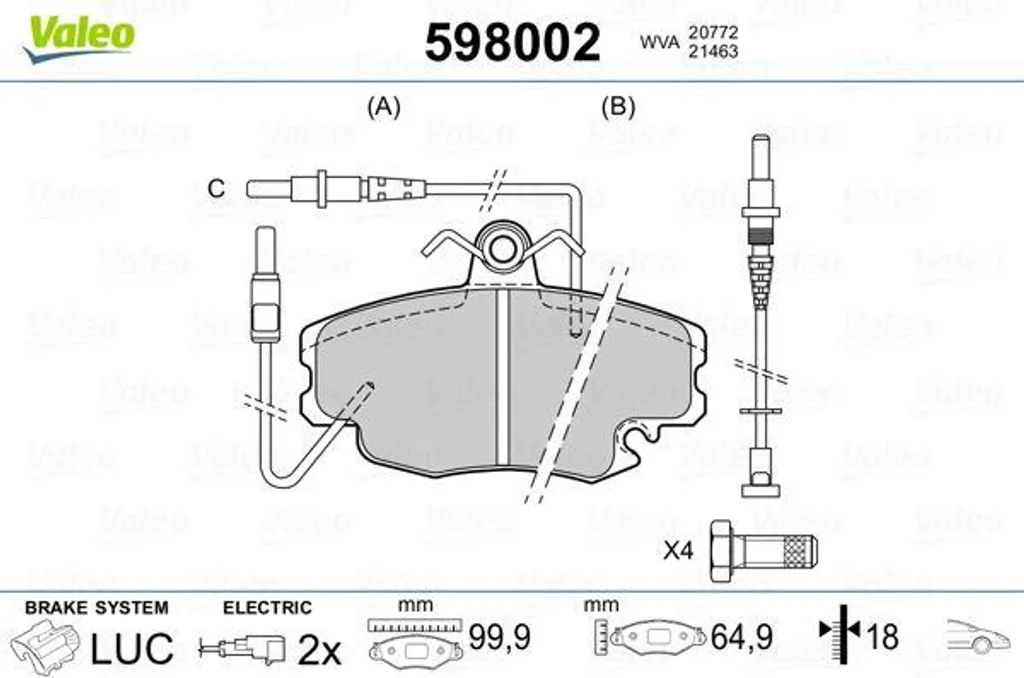 Stopper les Sifflements au Freinage avec Plaquettes Valeo 598002 Clio