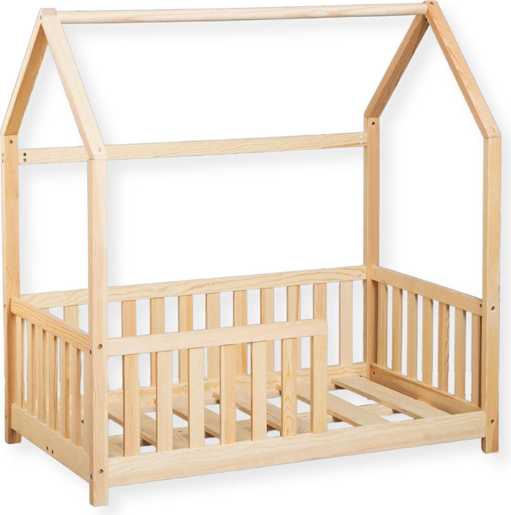Buxibo Kinderbett – Holz–Kleinkindbett – Hausbett – Produktbild 