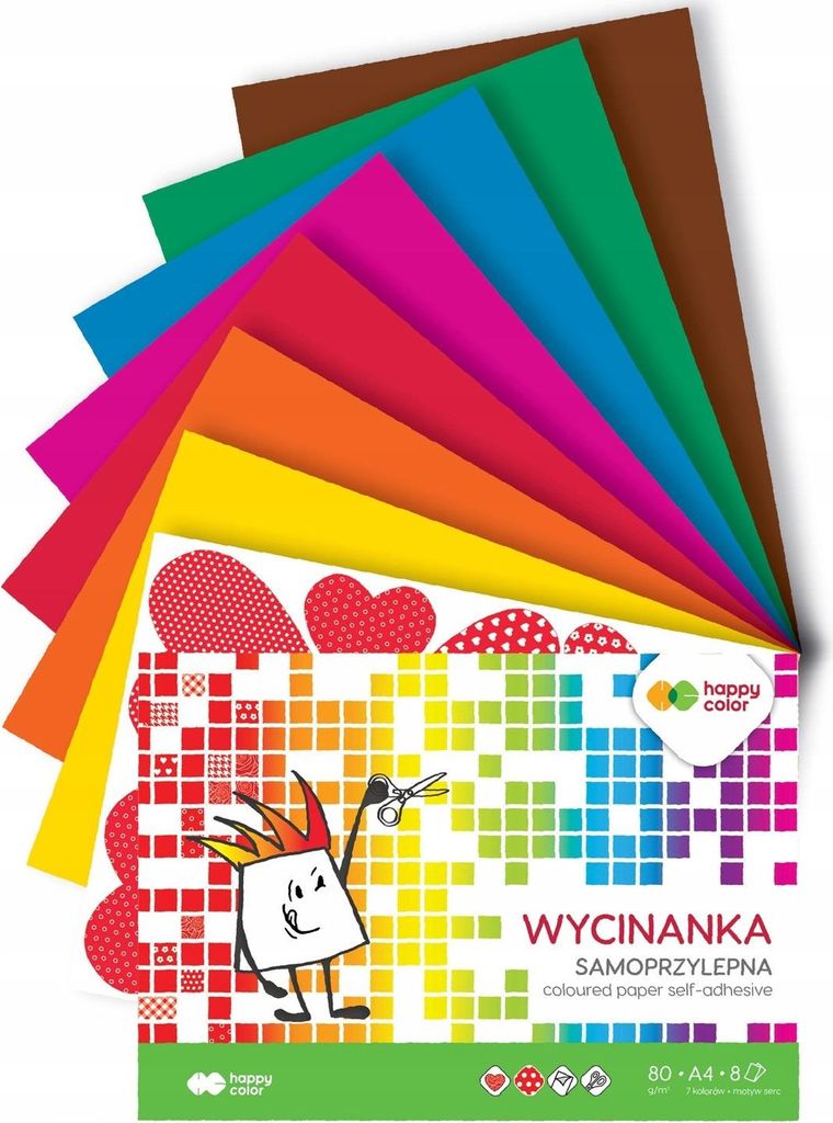 Wycinanka samoprzylepna A4/8K HAPPY COLOR Zdjęcie produktu 