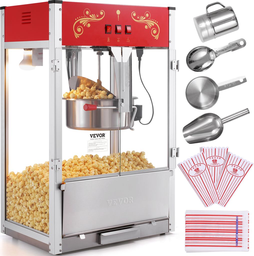 VEVOR popcornovač Popcornovač Popcornovač 1615 W, 16 oz Obrázok produktu 