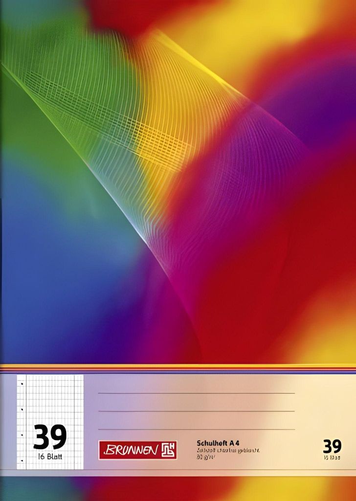 BRUNNEN Schulheft A4 Lineatur 39 16 Blatt 104493902