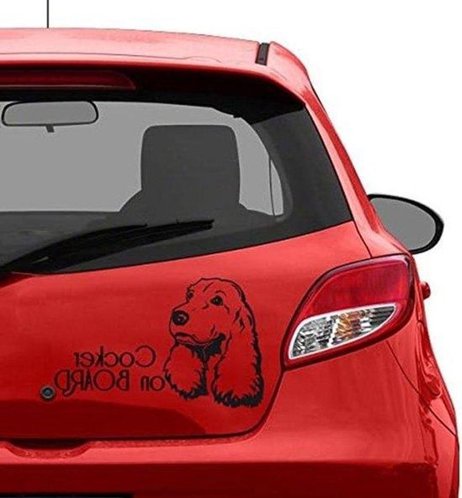 Hochglanz-Auto-Badge - Fahrzeug-Emblem - Edel-Vinyl-Sticker - 21 cm Breite - Schwarz