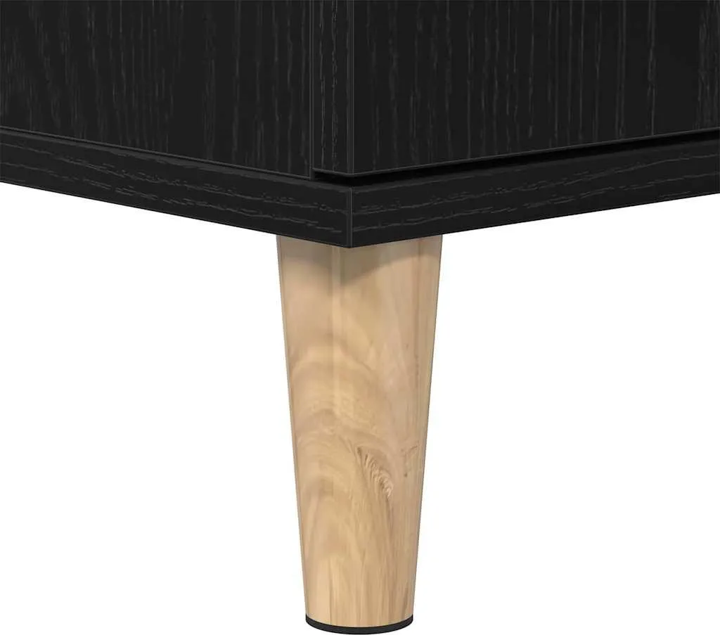 Mobile Bagno Colonna Rovere Nero 30x30x190 cm - Maison Exclusive - 9