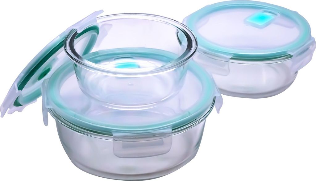 3 Stück Steuber Cloc Frischhaltedose aus Glas, 400 ml, Produktbild 5